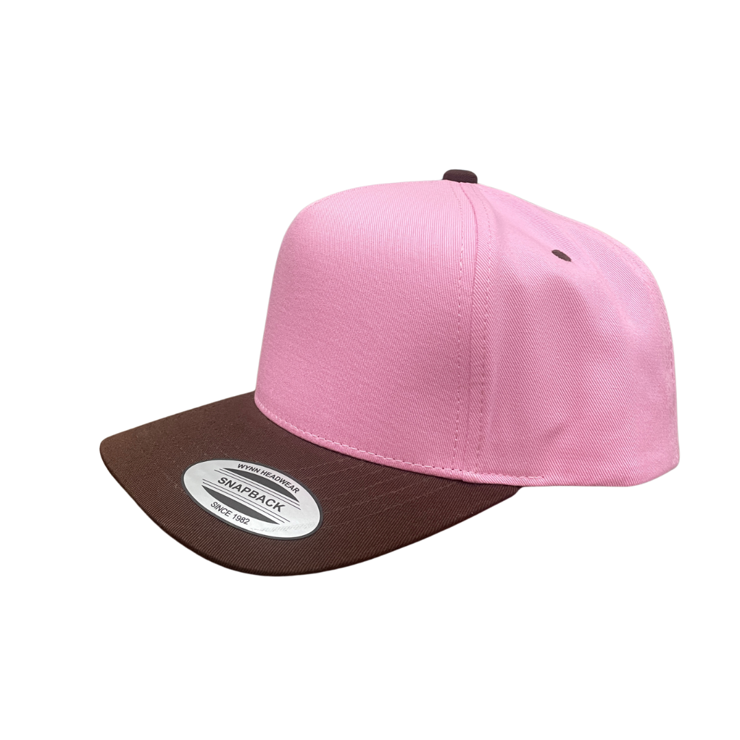 TCTAN-PC-5PANEL 2TONE SNAP BACK HATS-PREPACK-$6.50 (DISPLAY SAMPLE)