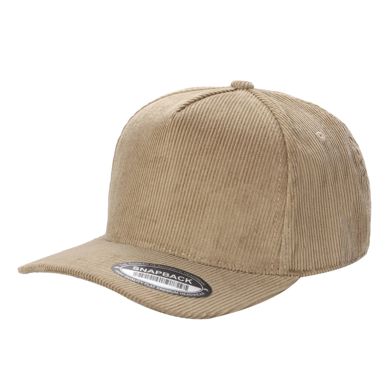 51>Corduroy 5Panel Blank Baseball Cap Solid