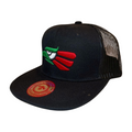HPM-DZ-EAGLE EMB FLATBILL MESH BACK SNAPBACK-$5.50