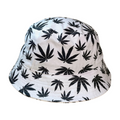 BUCKET-DZ-WITH EMBROIDERY HBC-MARIJUANA LEAVE-$5.5
