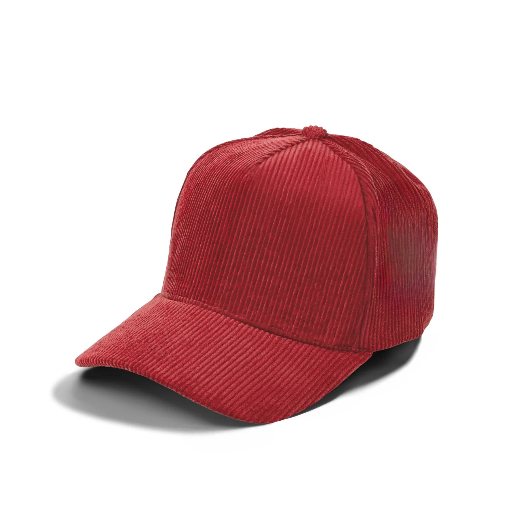 51>Corduroy 5Panel Blank Baseball Cap Solid