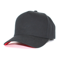 500 5 Panel Two-Tone Structured Snapback Cap Black
