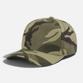 Khaki Camo wholesale 5 panel camouflage blank adjustable cap for embroidery and custom printing