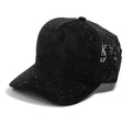 Procap 5021 5 Panel Distressed Baseball Cap Black