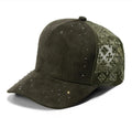 Procap 5021 5 Panel Distressed Baseball Cap Olive