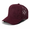 Procap 5021 5 Panel Distressed Baseball Cap Wine