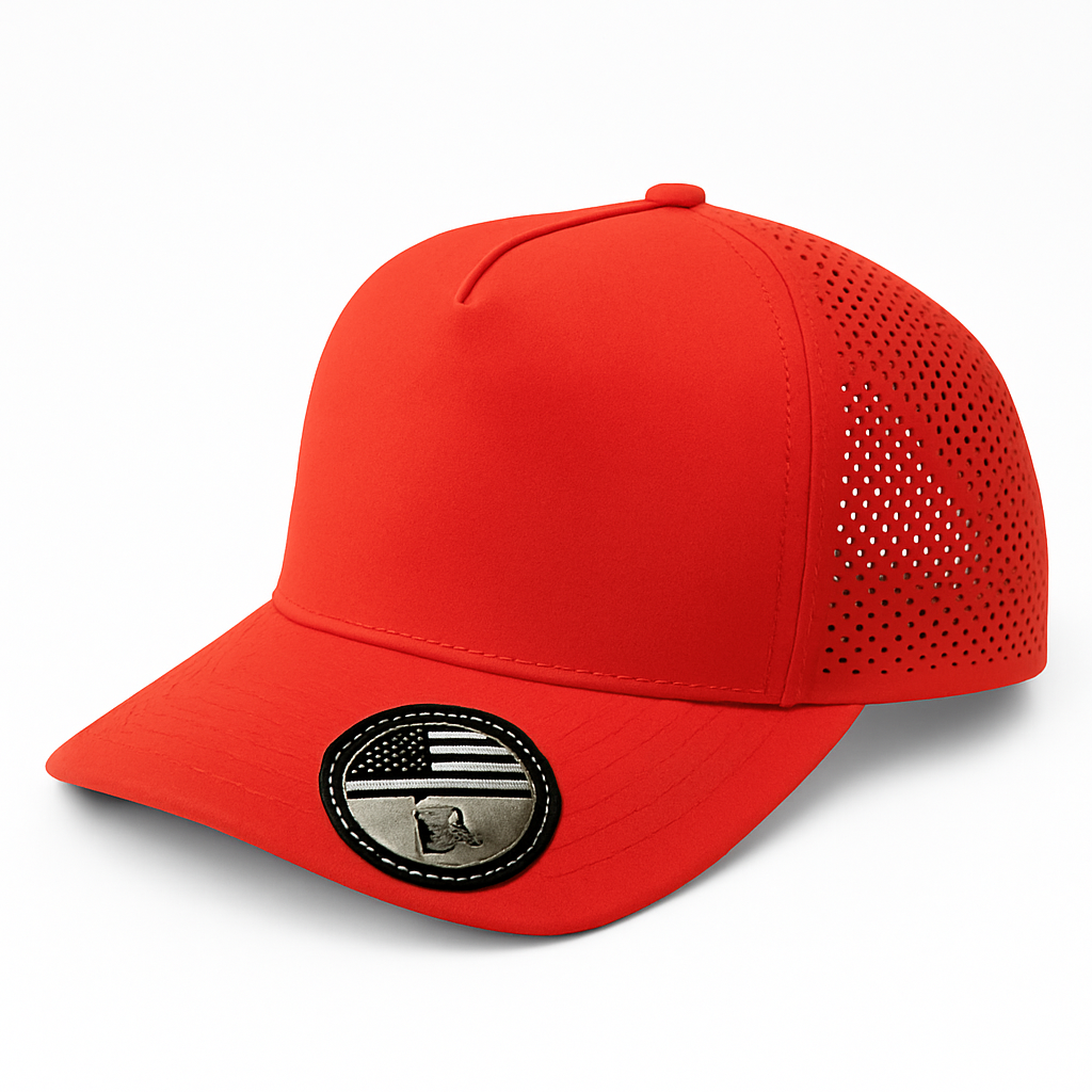 5 Panel Laser Perforated Cap Snapback #510 - Grey wholesale blank hat