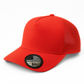 5 Panel Laser Perforated Cap Snapback #510 - Grey wholesale blank hat