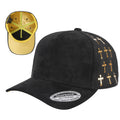 5Panel Suede Fabric Cap with Satin Gilding 5sstg