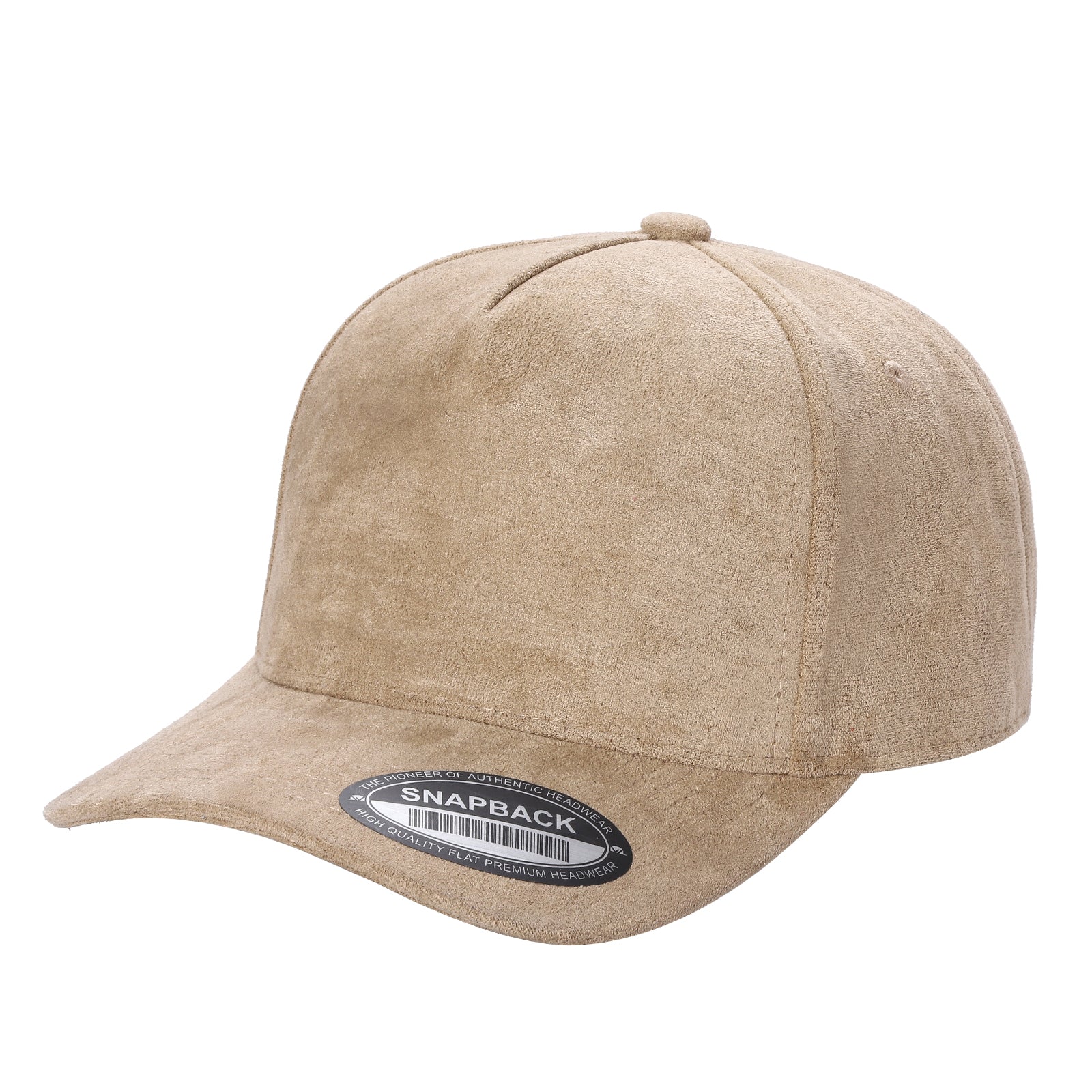 5SUEDE - SOLID SUEDE FABRIC 5PANEL BALLCAP 5SUEDE