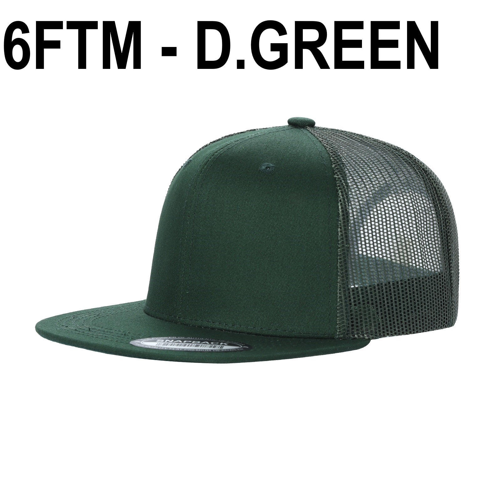 6FTM - 6 Panel Flat Bill