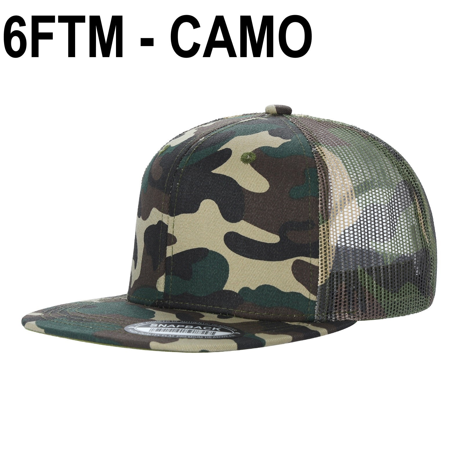 6FTM - 6 Panel Flat Bill