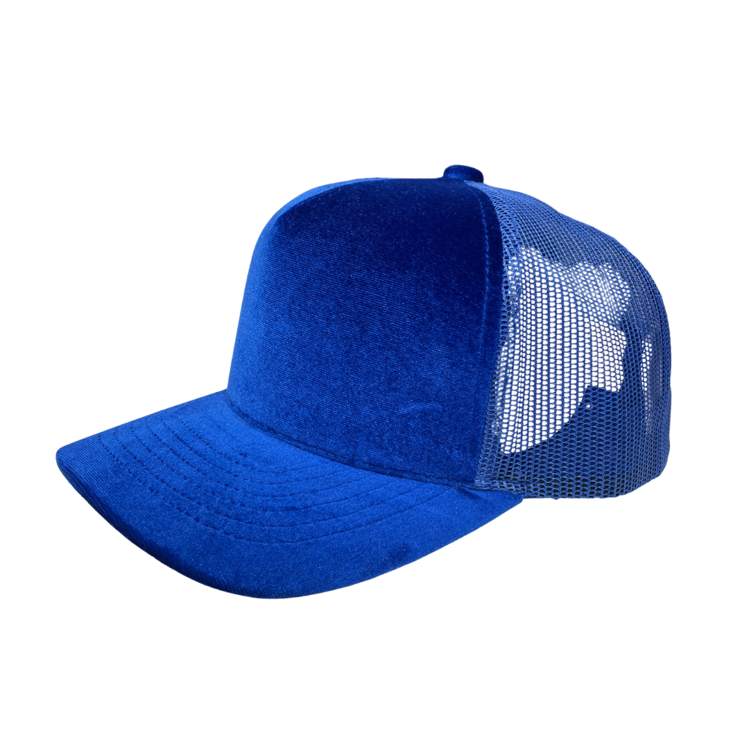 5VV-DZ-5PANEL VELVET MESH BACK SNAPBACK CAP-$4.50/DZ