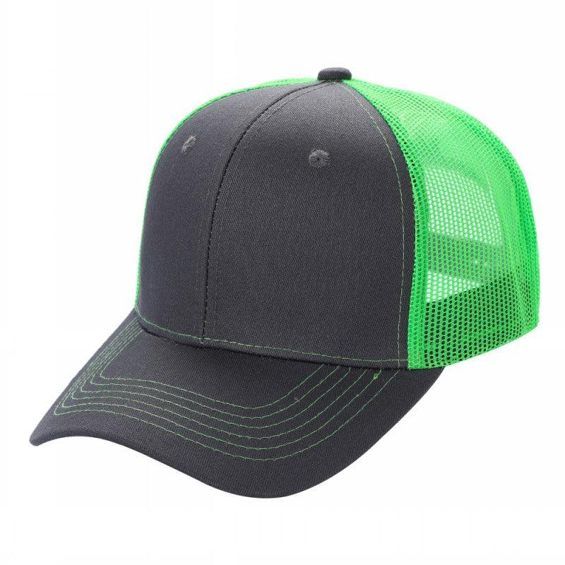 6CTM - 6 Panel Curve Trucker Mesh 2-Tone Hat