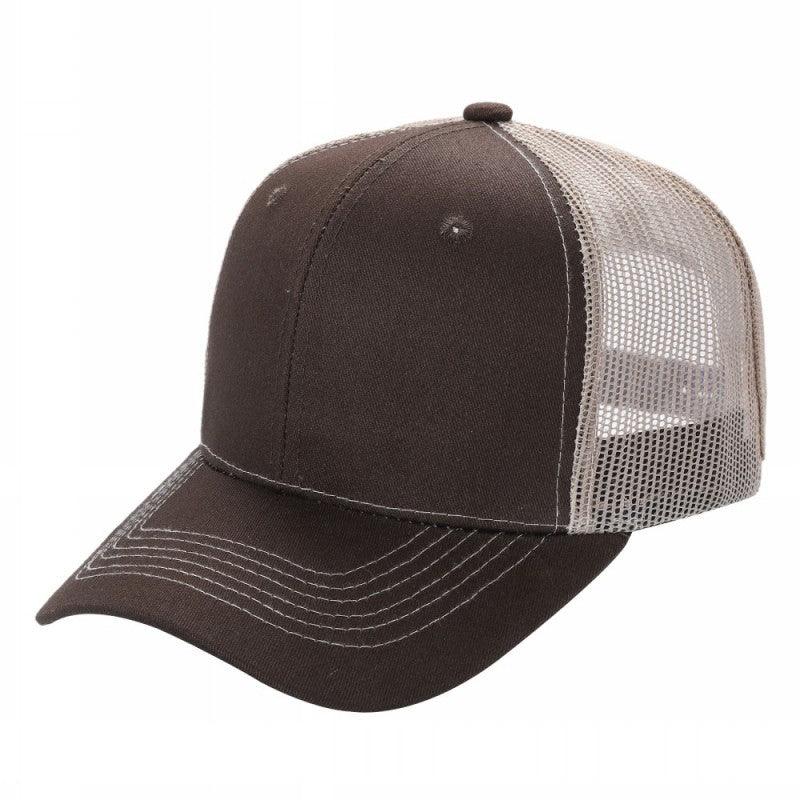 6CTM - 6 Panel Curve Trucker Mesh 2-Tone Hat