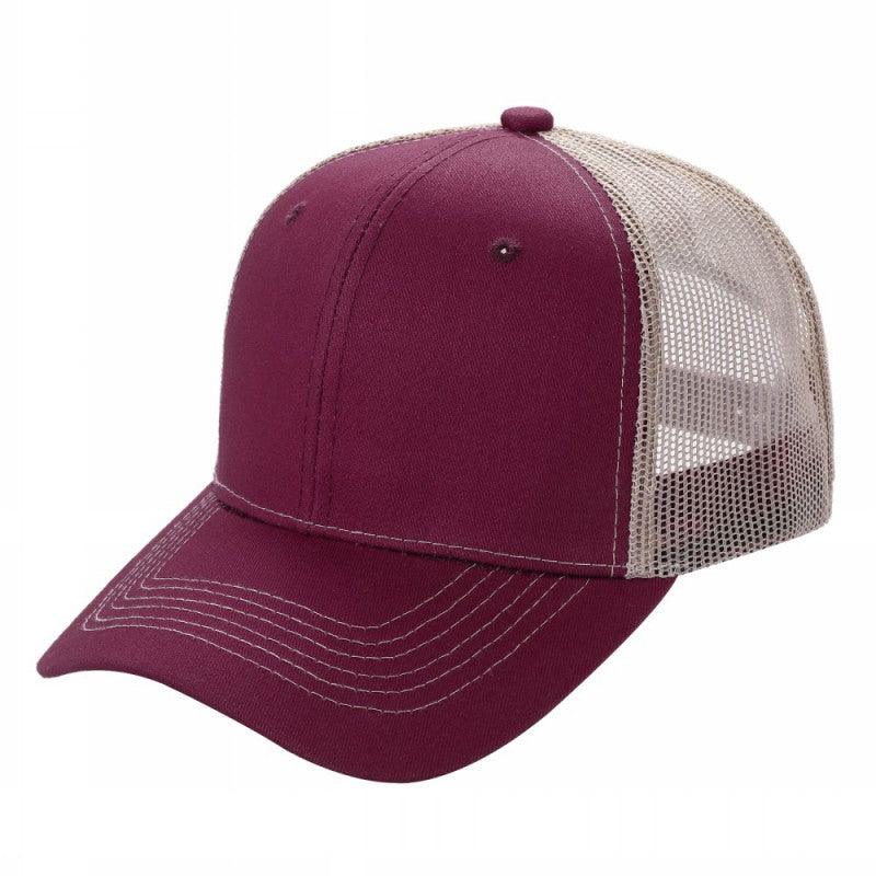 6CTM - 6 Panel Curve Trucker Mesh 2-Tone Hat