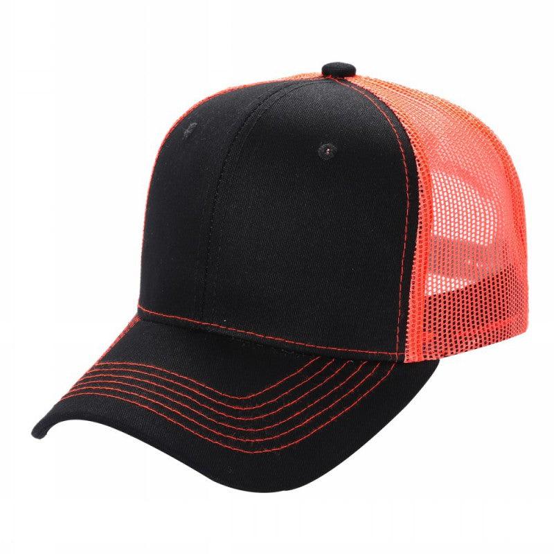 6CTM - 6 Panel Curve Trucker Mesh 2-Tone Hat