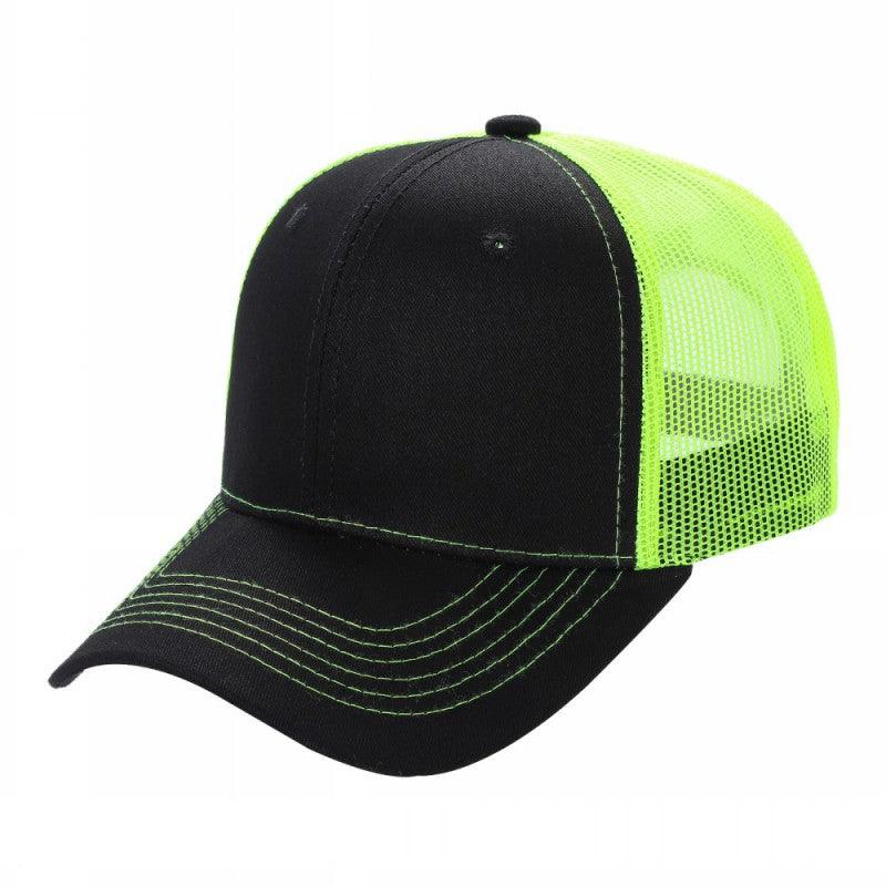 6CTM - 6 Panel Curve Trucker Mesh 2-Tone Hat