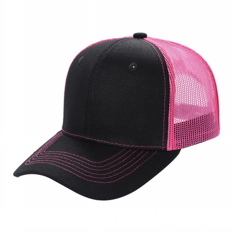 6CTM - 6 Panel Curve Trucker Mesh 2-Tone Hat