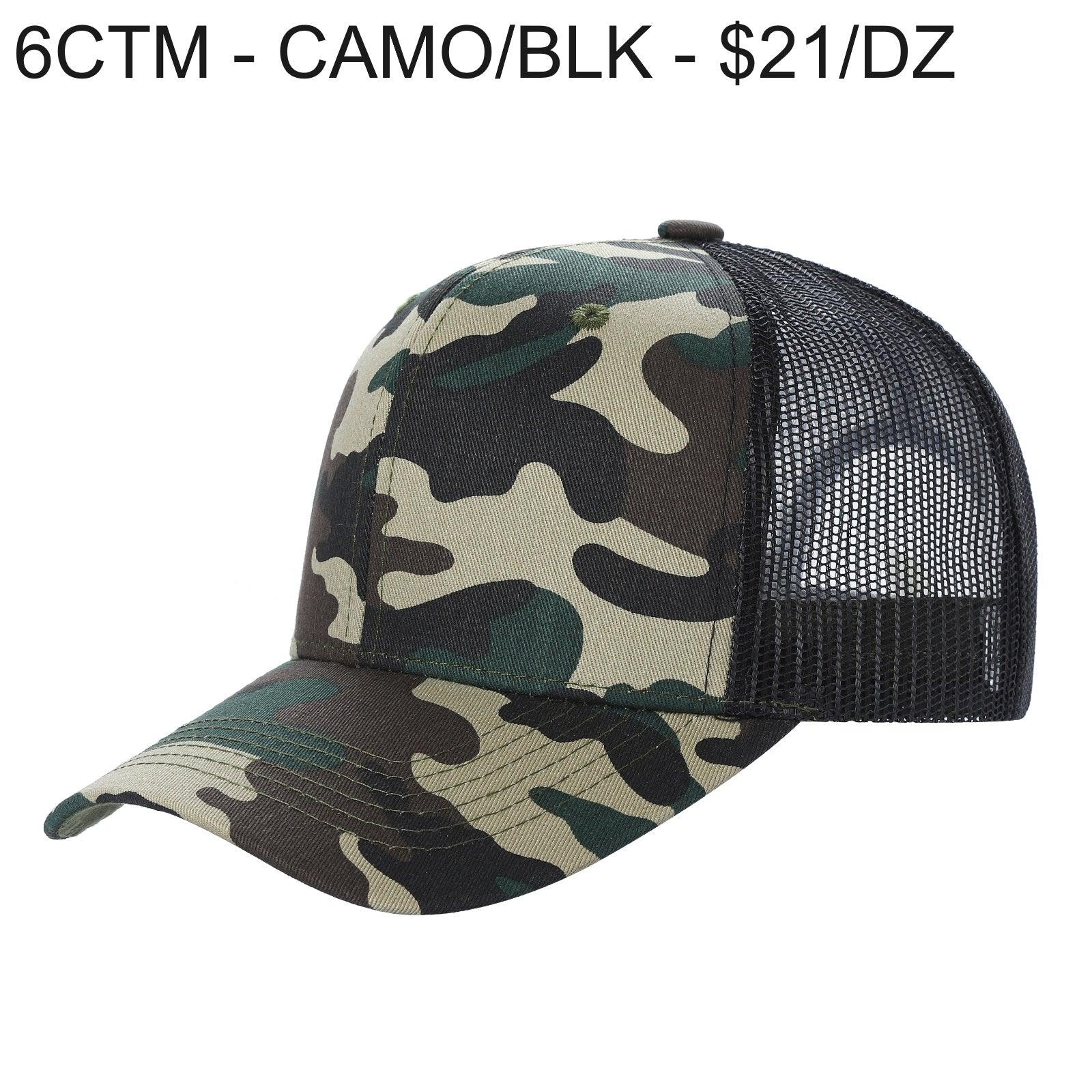 6CTM - 6 Panel Curve Trucker Mesh 2-Tone Hat