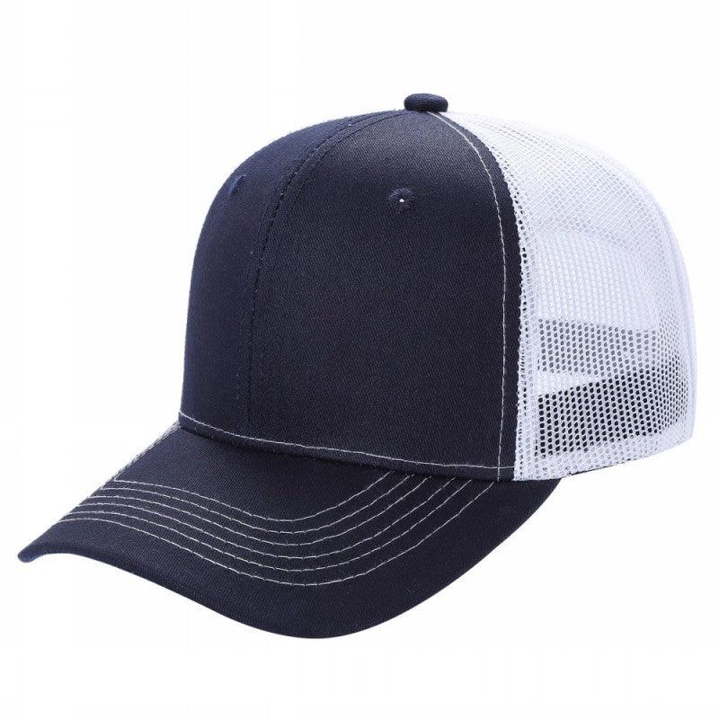 6CTM - 6 Panel Curve Trucker Mesh 2-Tone Hat