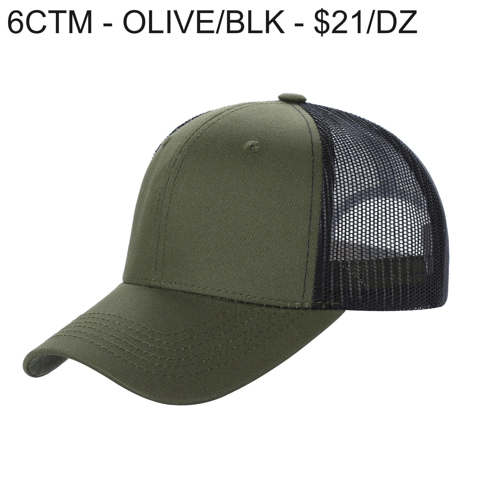 6CTM - 6 Panel Curve Trucker Mesh 2-Tone Hat