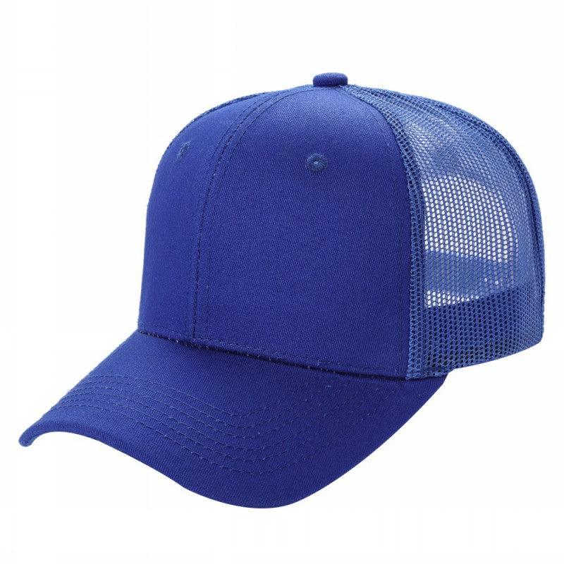 6CTM - 6 Panel Curve Trucker Mesh Solid Hat