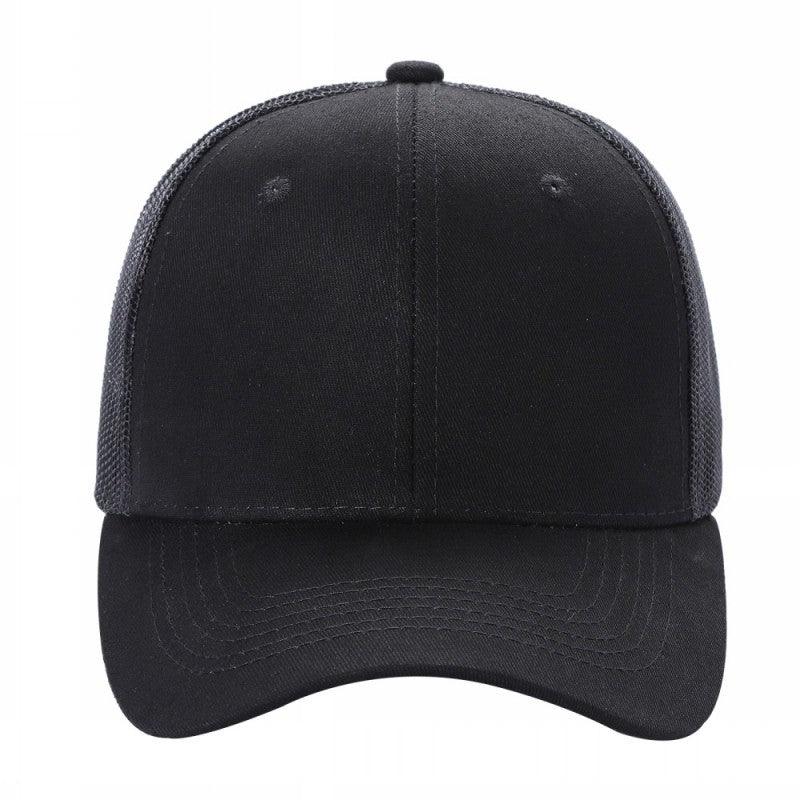 6CTM - 6 Panel Curve Trucker Mesh Solid Hat