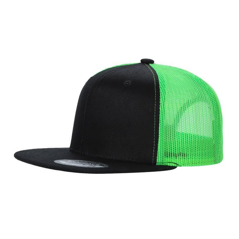 6FTM - 6 Panel Flat Trucker Mesh 2-Tone Hat