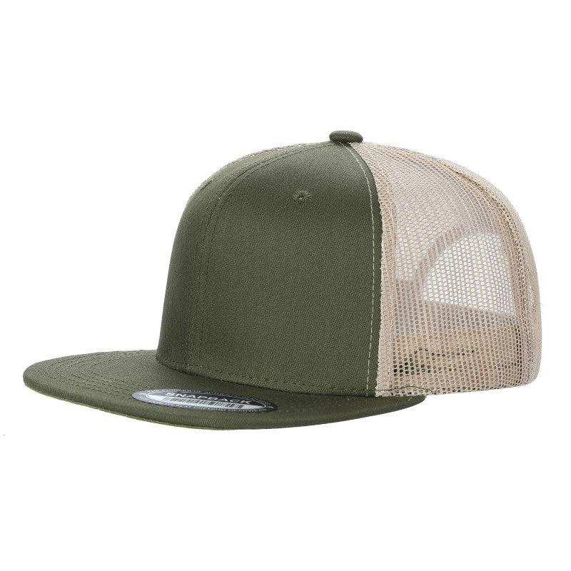 6FTM - 6 Panel Flat Trucker Mesh 2-Tone Hat