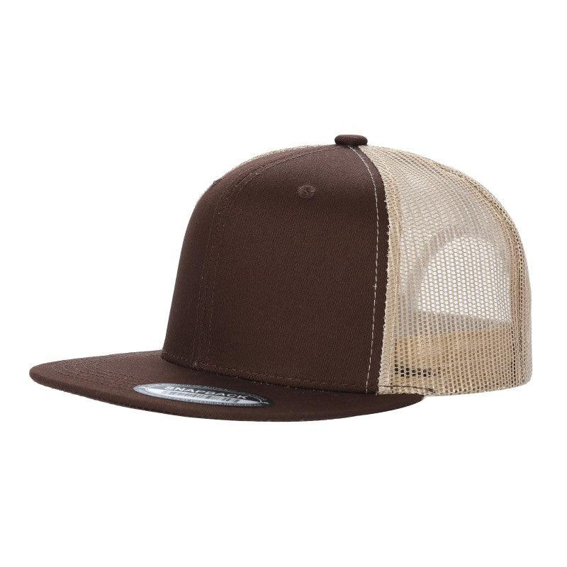 6FTM - 6 Panel Flat Trucker Mesh 2-Tone Hat