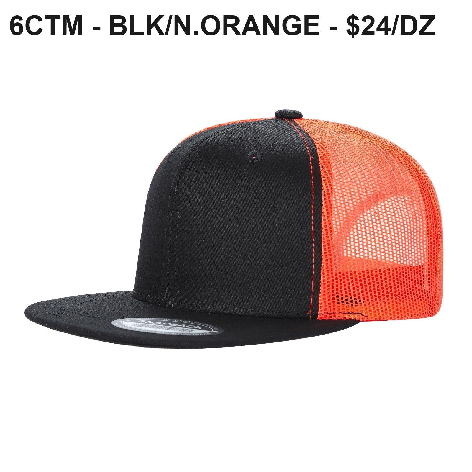 6FTM - 6 Panel Flat Trucker Mesh 2-Tone Hat