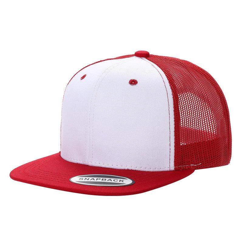 6FTM - 6 Panel Flat Trucker Mesh 2-Tone Hat