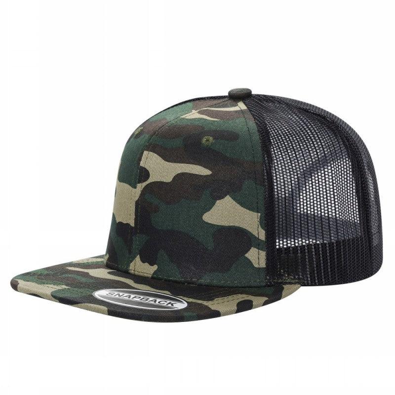 6FTM - 6 Panel Flat Trucker Mesh 2-Tone Hat