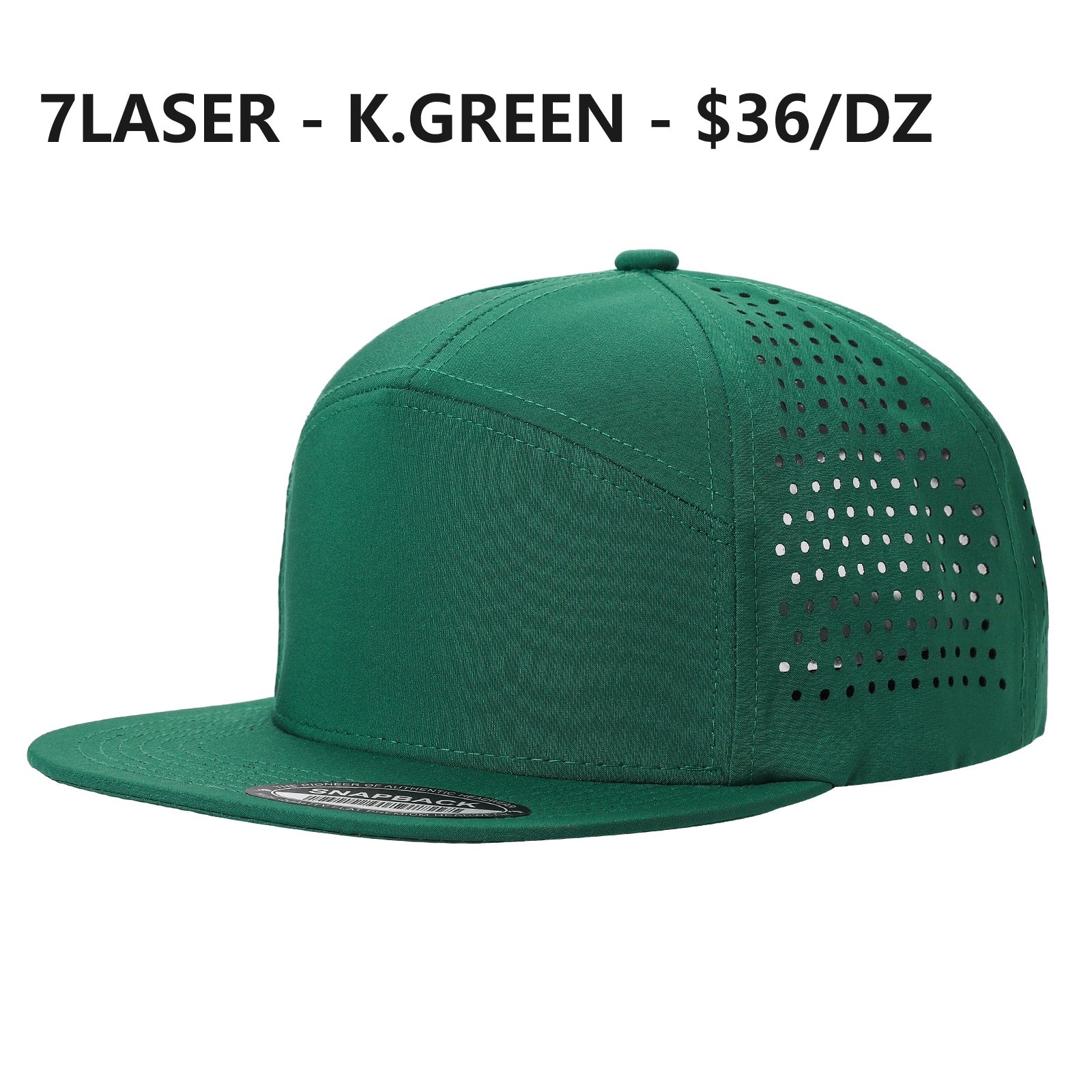 LASER VENTED HAT - 7 PANEL