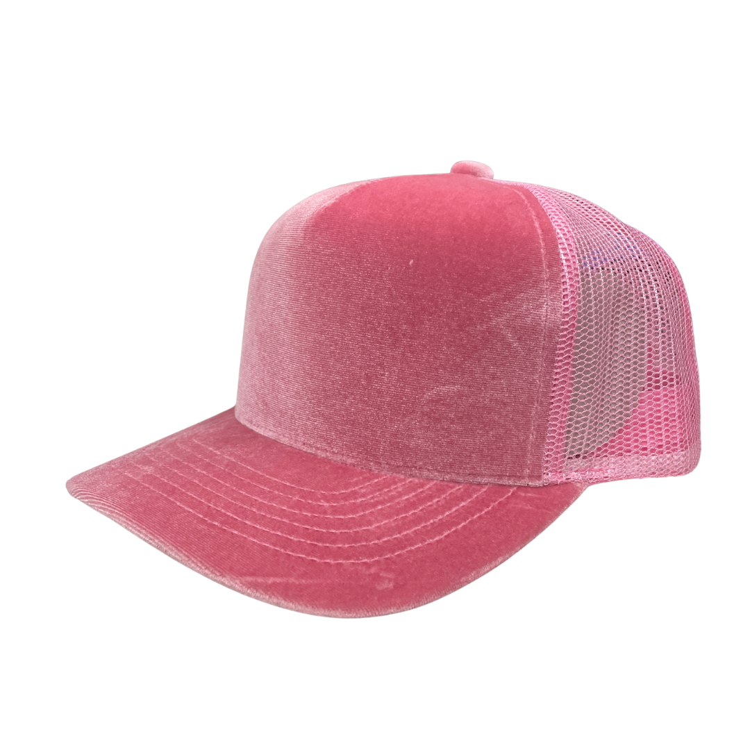 5panel Velvet W/mesh Back 5panel Cap Vvwy | Burzip Inc #VM