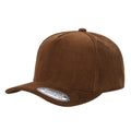 5FC-PC-Corduroy Solid 5Panel Blank Baseball Cap-PREPACK
