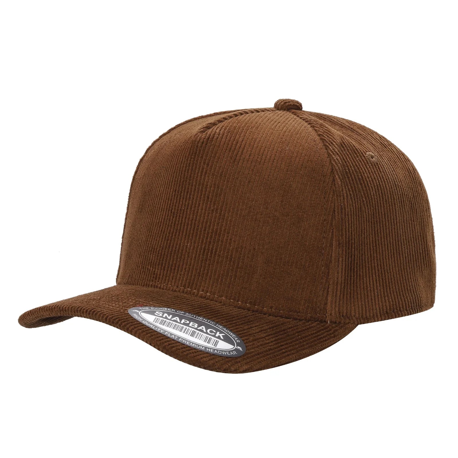 51>Corduroy 5Panel Blank Baseball Cap Solid