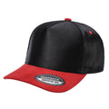 TCSTS-DZ-SATIN CROWN & SUEDE BILL 5PANEL SNAP BACK12PCS/DZ