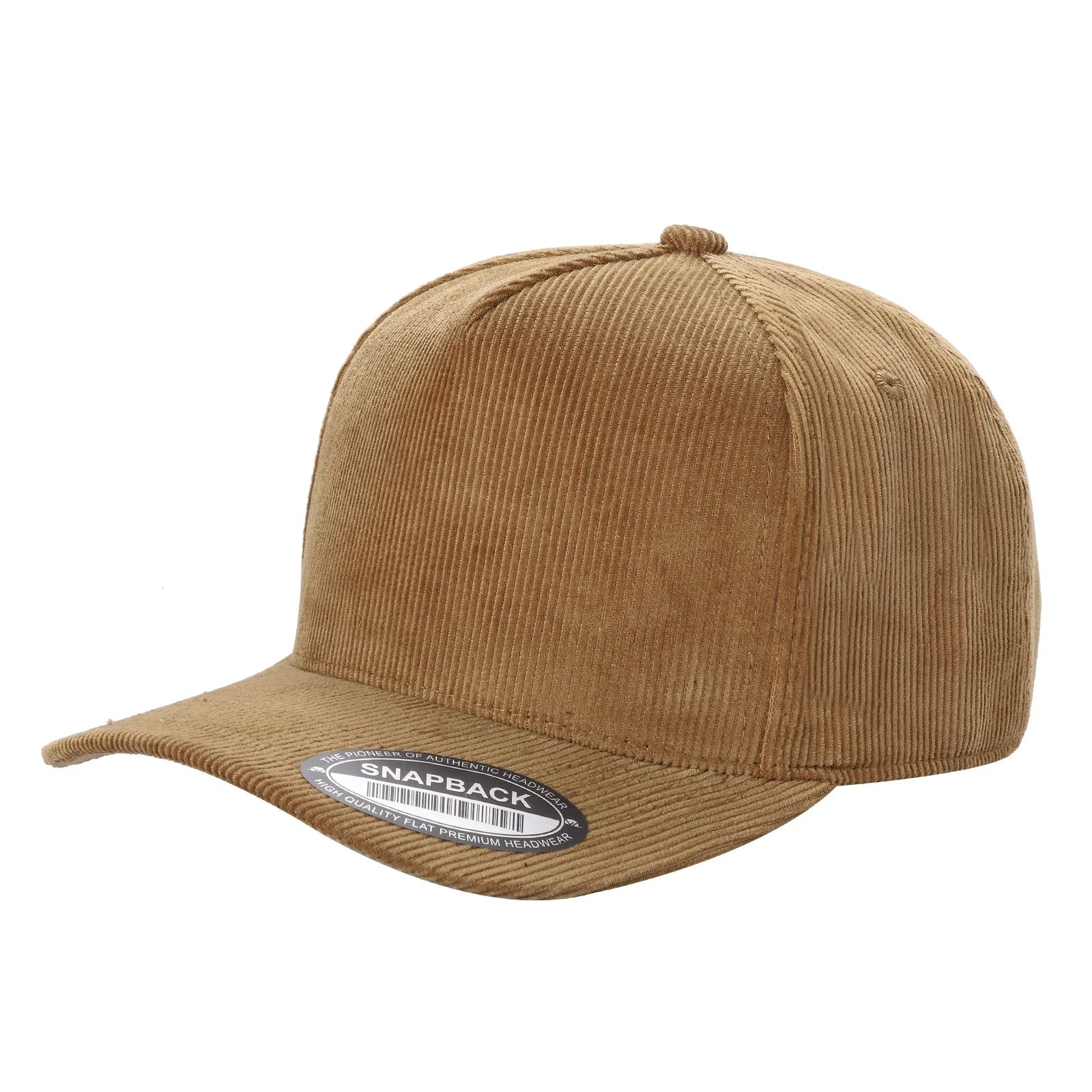 51>Corduroy 5Panel Blank Baseball Cap Solid
