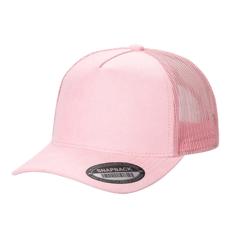 SUM>PK6>5PANEL, SUEDE FRONT, MESH BACK-$6