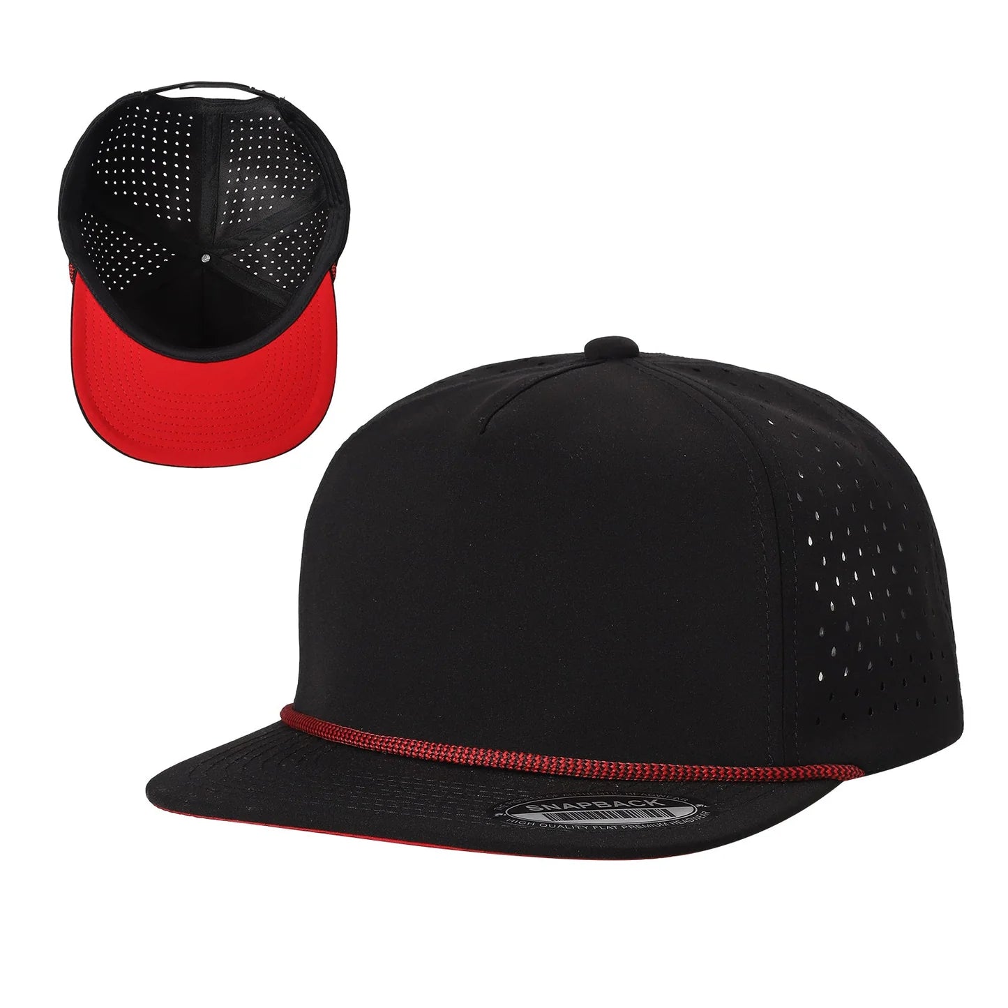 5WPR-DZ-5PANEL WATER PROOF HAT WITH ROPE 12PCS/DZ