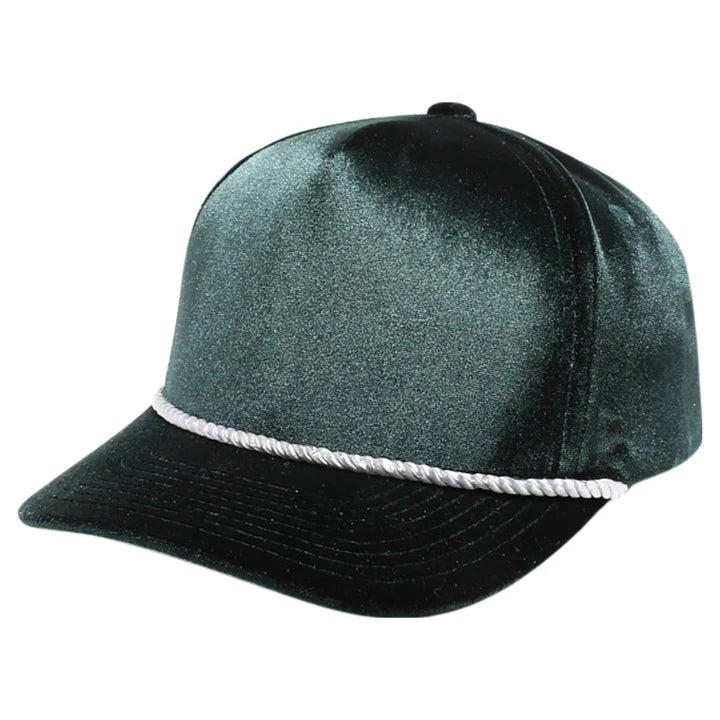 5VV-1PC-VELVET 5PANEL ROPE SNAPBACK-VV10-$11.50/pc