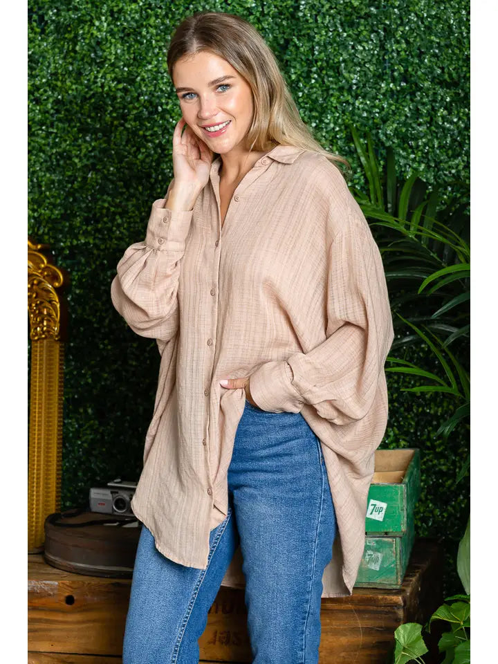 ST0105-PK3-WASHED OVERSIZED BUTTON UP SHIRTS-$18 (SML:111=3PCS)