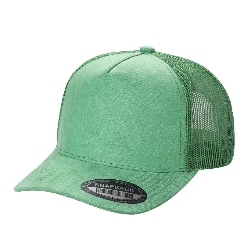 SUM>PK6>5PANEL, SUEDE FRONT, MESH BACK-$6
