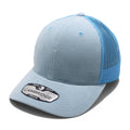Sky Blue PB235 6 panel corduroy mesh structured adjustable snapback blank cap for embroidery