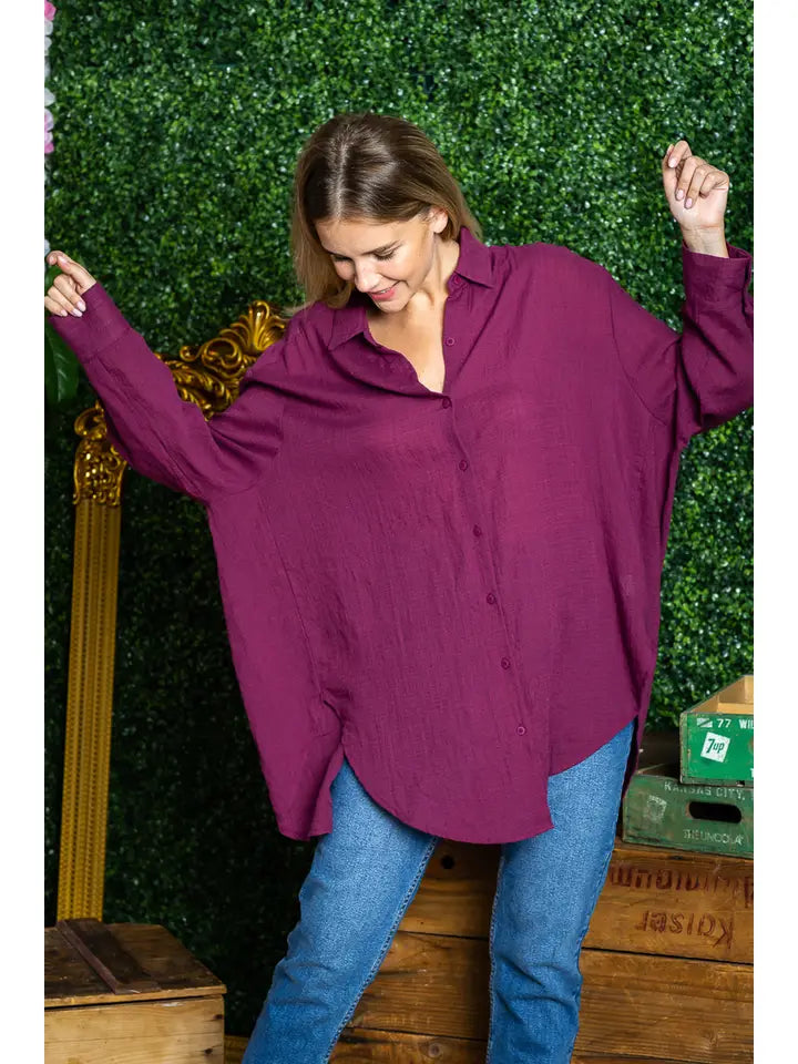ST0105-PK3-WASHED OVERSIZED BUTTON UP SHIRTS-$18 (SML:111=3PCS)
