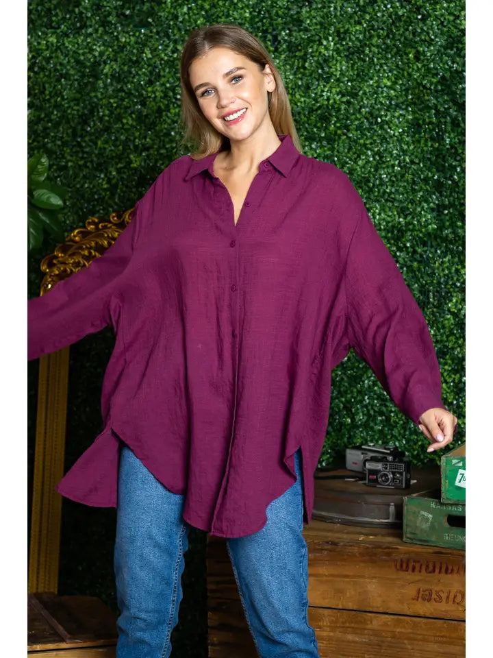 ST0105-PK3-WASHED OVERSIZED BUTTON UP SHIRTS-$18 (SML:111=3PCS)