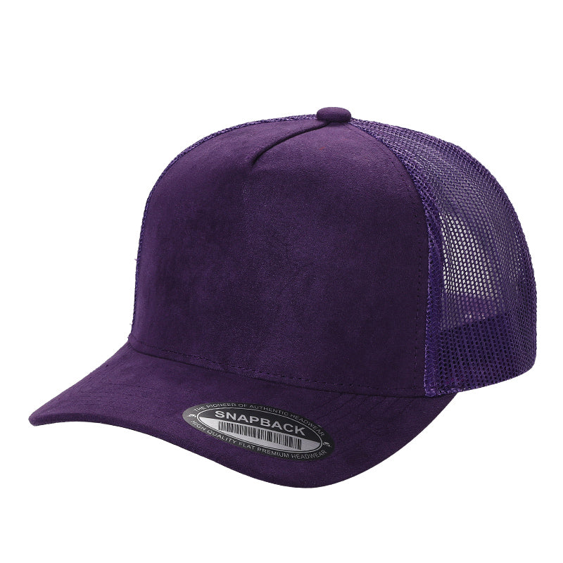 SUM>PK6>5PANEL, SUEDE FRONT, MESH BACK-$6