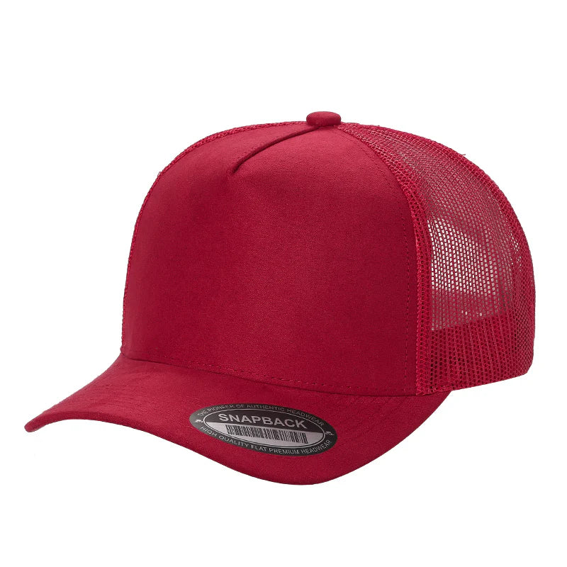 SUM>PK6>5PANEL, SUEDE FRONT, MESH BACK-$6